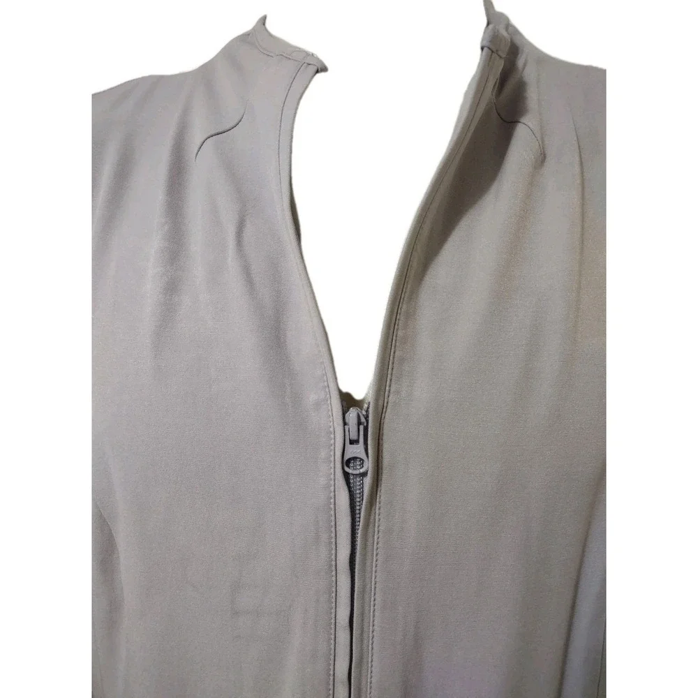 Allison Woods Jacket Women's Size 26W Gray Zip Up Long Sleeve 2 Pockets Stretch‎